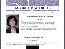 Tablet Screenshot of amybutlergreenfield.com